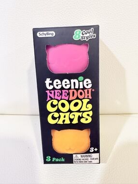 Needoh Tennie Cool Cats Stress Ball 3-Pack